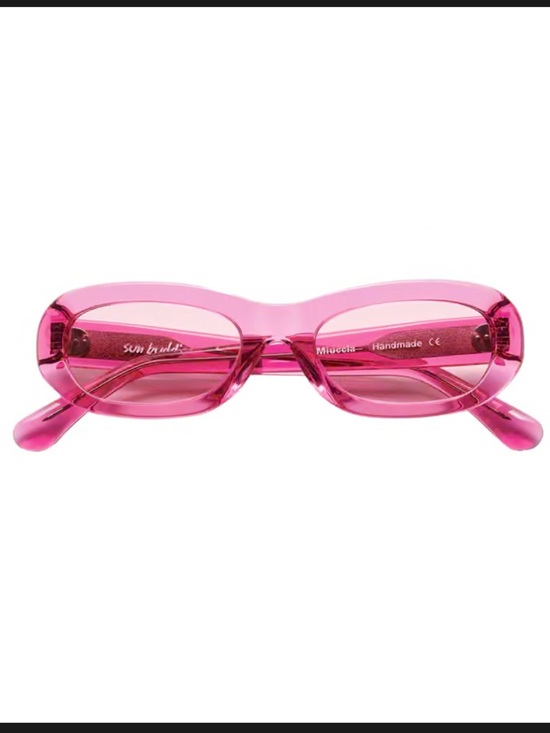 sun buddies Accessories - Sun Buddies Eyewear - Transparent Pink Oval Sunglasses - Sold out online